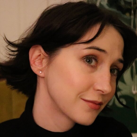 Minimalist North Star Studs Sterling Silver White Cubic Zirconia Star Earrings - Picture 5 of 5